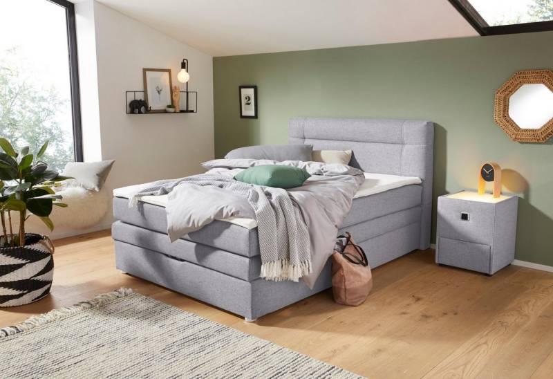 Jockenhöfer Gruppe Boxspringbett Carmen, mit Bettkasten und Topper, erhältlich in 120 & 140cm Breite von Jockenhöfer Gruppe