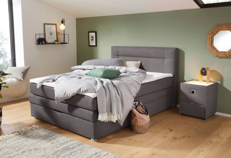 Jockenhöfer Gruppe Boxspringbett Carmen, mit Bettkasten und Topper, erhältlich in 120 & 140cm Breite von Jockenhöfer Gruppe