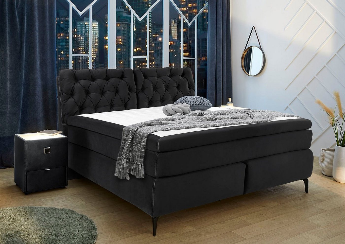 Jockenhöfer Gruppe Boxspringbett Chelsea, mit Kaltschaum-Topper Jockenhöfer Gruppe Boxspringbett Chelsea, mit Kaltschaum-Topper von Jockenhöfer Gruppe