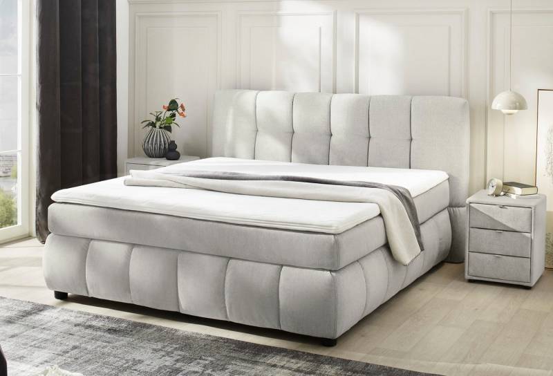 Jockenhöfer Gruppe Boxspringbett Cora, Wende-Bonell-Federkern-Matratze (H2/H3), PU-Schaum Topper von Jockenhöfer Gruppe