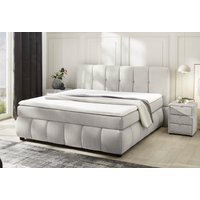 Jockenhöfer Gruppe Boxspringbett "Cora", Wende-Bonell-Federkern-Matratze (H2/H3), PU-Schaum Topper von Jockenhöfer Gruppe