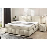 Jockenhöfer Gruppe Boxspringbett "Cora" Wende-Bonell-Federkern-Matratze (H2/H3), PU-Schaum Topper von Jockenhöfer Gruppe