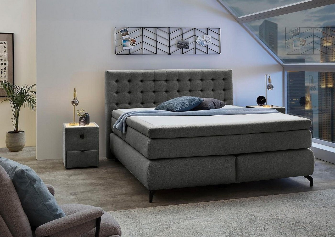 Jockenhöfer Gruppe Boxspringbett Jessica inklusive 9cm Kaltschaum-Topper, und 7-Zonen-TTFK-Matratze (H3,H3/H4 oder H4), Liegefläche 180x200cm Jockenhöfer Gruppe Boxspringbett Jessica inklusive 9cm Kaltschaum-Topper, und 7-Zonen-TTFK-Matratze (H3,H3/H4 oder H4), Liegefläche 180x200cm von Jockenhöfer Gruppe
