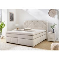 Jockenhöfer Gruppe Boxspringbett "Mila erhältlich in der Größe 180x200cm", Kaltschaumtopper, 7-Zonen-TTFK-Matratze, mehrere Härtegrade wählbar von Jockenhöfer Gruppe