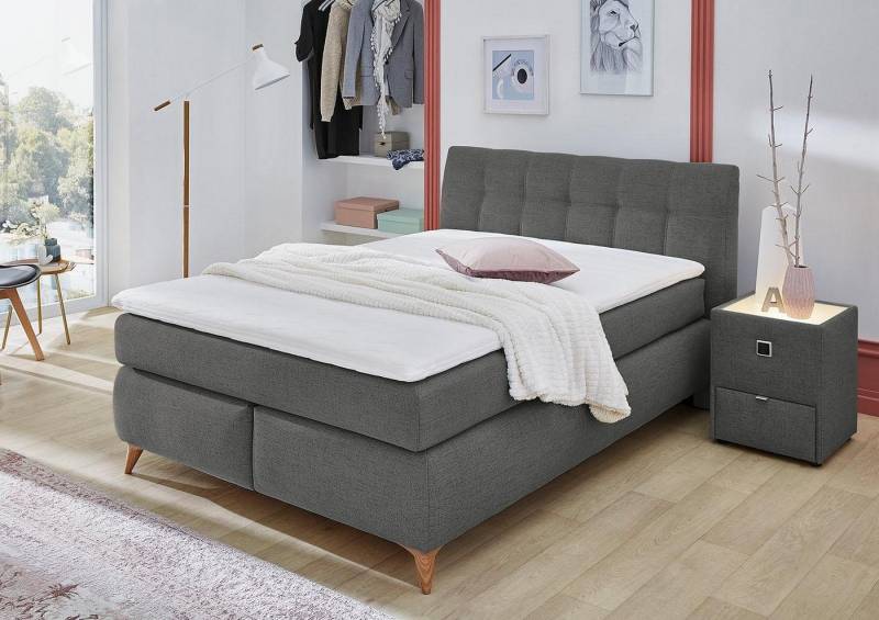 Jockenhöfer Gruppe Boxspringbett Nicola, mit Topper von Jockenhöfer Gruppe