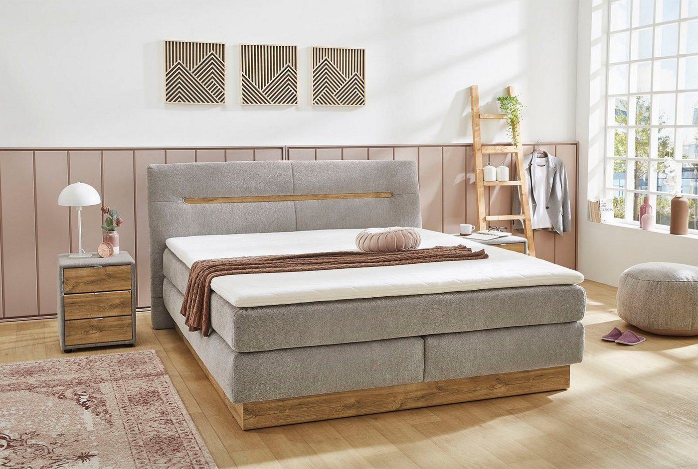 Jockenhöfer Gruppe Boxspringbett Nika erhältlich in der Größe 180x200cm, mit Bettkasten, 7-Zonen-Matratze, Topper, mehrere Härtegrade wählbar Jockenhöfer Gruppe Boxspringbett Nika erhältlich in der Größe 180x200cm, mit Bettkasten, 7-Zonen-Matratze, Topper, mehrere Härtegrade wählbar von Jockenhöfer Gruppe