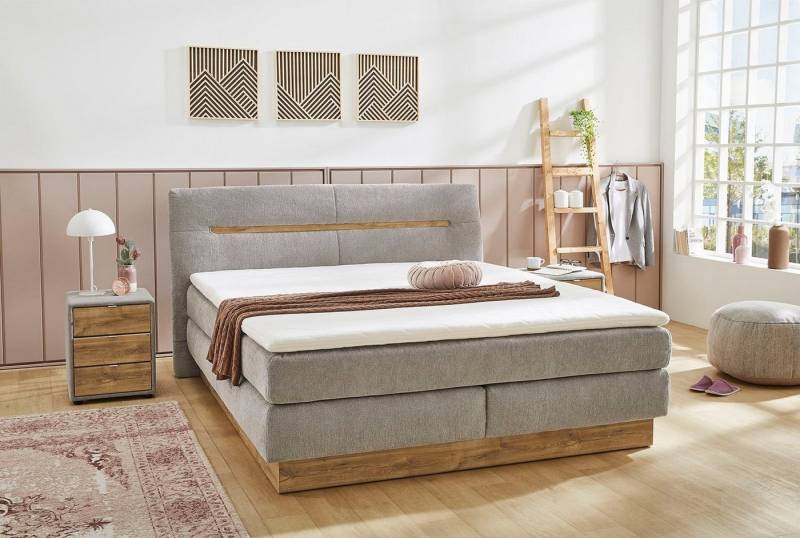 Jockenhöfer Gruppe Boxspringbett Nika erhältlich in der Größe 180x200cm, mit Bettkasten, 7-Zonen-Matratze, Topper, mehrere Härtegrade wählbar von Jockenhöfer Gruppe