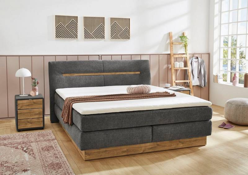 Jockenhöfer Gruppe Boxspringbett Nika erhältlich in der Größe 180x200cm, mit Bettkasten, 7-Zonen-Matratze, Topper, mehrere Härtegrade wählbar von Jockenhöfer Gruppe