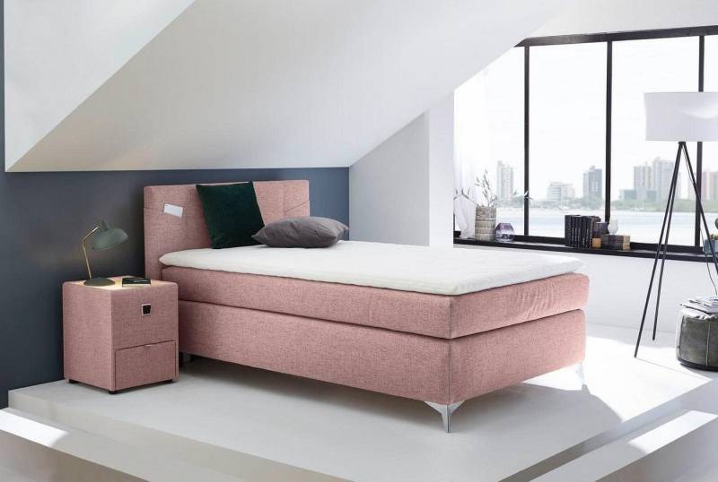 Jockenhöfer Gruppe Boxspringbett Nora erhältlich in den Größen 100,120 & 140cm, mit Topper und höhenvariablem Kopfteil Jockenhöfer Gruppe Boxspringbett Nora erhältlich in den Größen 100,120 & 140cm, mit Topper und höhenvariablem Kopfteil von Jockenhöfer Gruppe