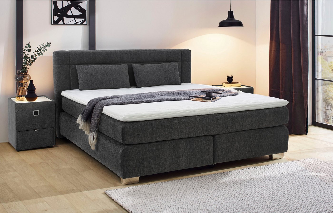 Jockenhöfer Gruppe Boxspringbett Romana, inkl. 7-Zonen-TTFK-Matratze, KS-Topper, verschiedene Härtegrade und Bettbreiten wählbar Jockenhöfer Gruppe Boxspringbett Romana, inkl. 7-Zonen-TTFK-Matratze, KS-Topper, verschiedene Härtegrade und Bettbreiten wählbar von Jockenhöfer Gruppe