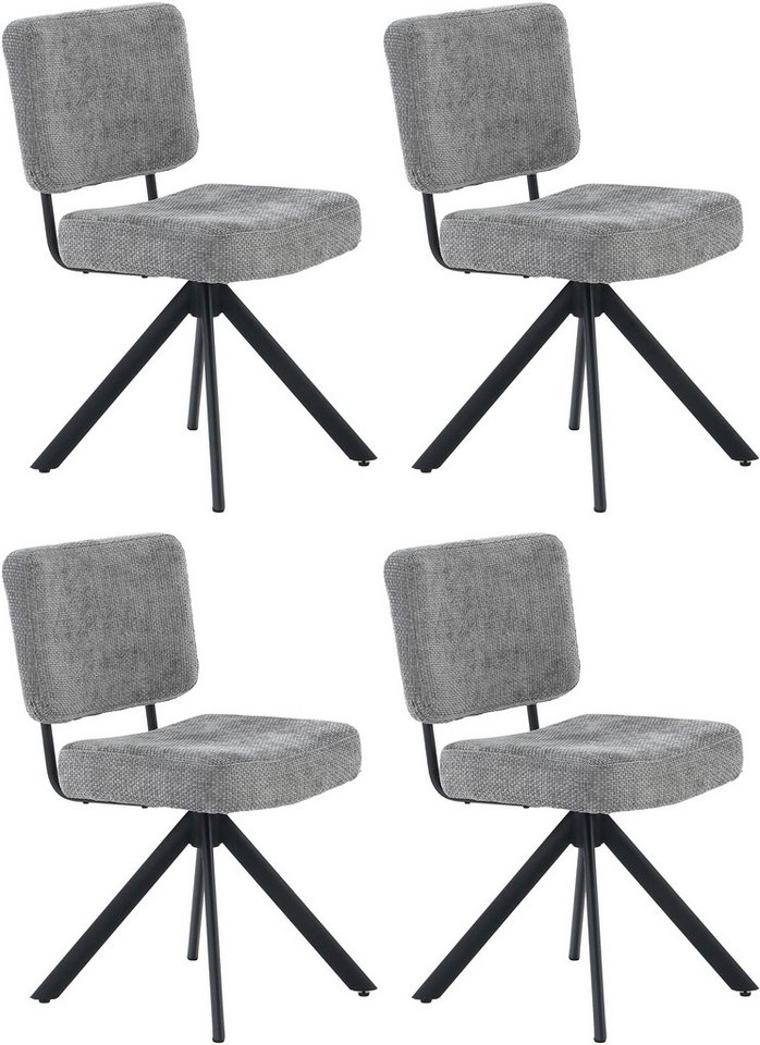 Jockenhöfer Gruppe Drehstuhl Gloria (Set, 4 St) (Set, 4 St), Inklusive Drehfunktion (360), Taschenfederkern, Chenille von Jockenhöfer Gruppe