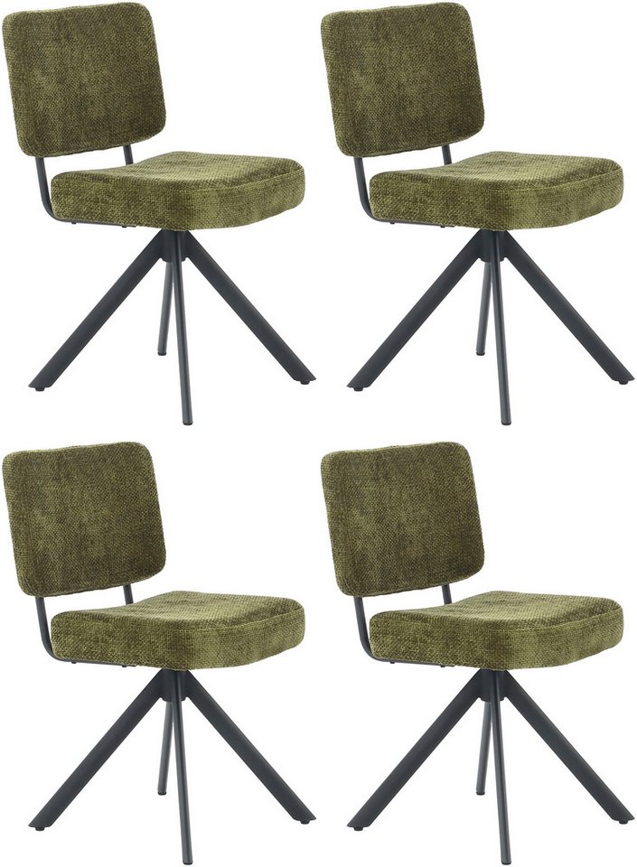 Jockenhöfer Gruppe Drehstuhl Gloria (Set, 4 St) (Set, 4 St), Inklusive Drehfunktion (360), Taschenfederkern, Chenille von Jockenhöfer Gruppe