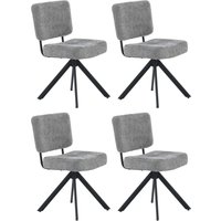 Jockenhöfer Gruppe Drehstuhl "Gloria (Set, 4 St.)", (Set), 4 St., Chenille, Inklusive Drehfunktion (360), Taschenfederkern, Chenille von Jockenhöfer Gruppe