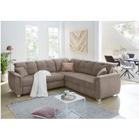 Jockenhöfer Gruppe Ecksofa "Udine L-Form" 6 individuell, verstellbaren Kopfteilen, Gästebett- und Relaxfunktion von Jockenhöfer Gruppe