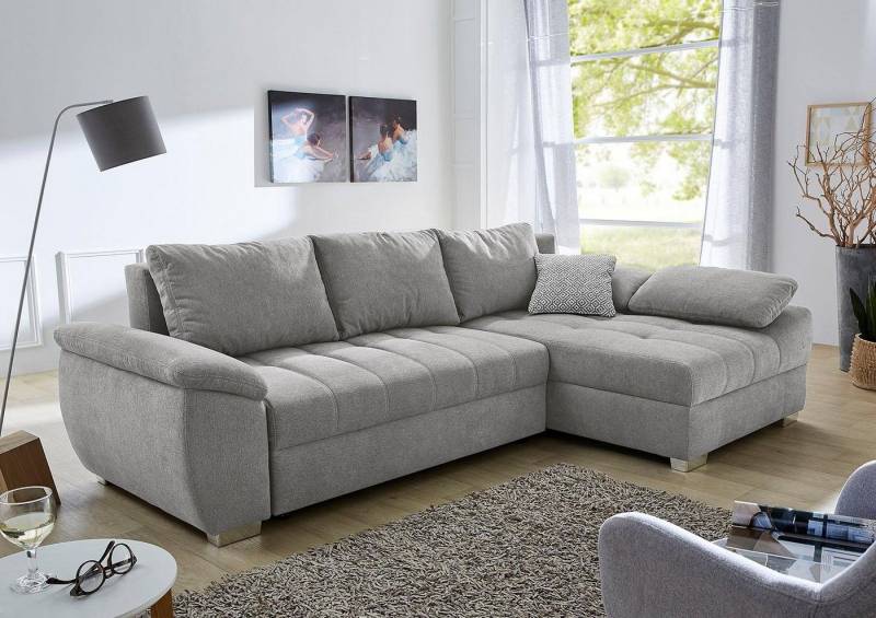 Jockenhöfer Gruppe Ecksofa Alster L-Form, mit Bettfunktion und Bettkasten, Ottomane links oder rechts montierbar von Jockenhöfer Gruppe
