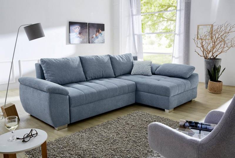 Jockenhöfer Gruppe Ecksofa Alster L-Form, mit Bettfunktion und Bettkasten, Ottomane links oder rechts montierbar von Jockenhöfer Gruppe
