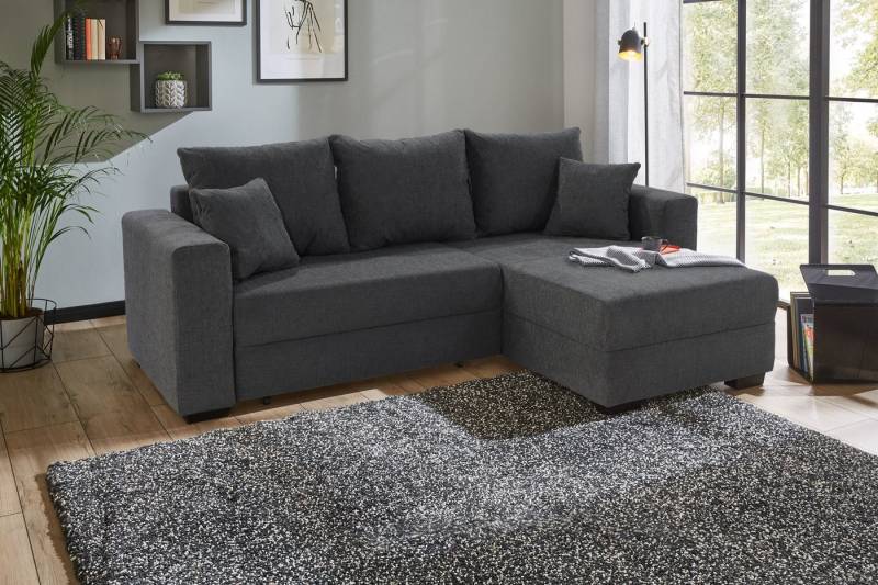 Jockenhöfer Gruppe Ecksofa Elmau L-Form, B: 235cm, mit Bettfunktion, Bettkasten & 2 Zierkissen von Jockenhöfer Gruppe