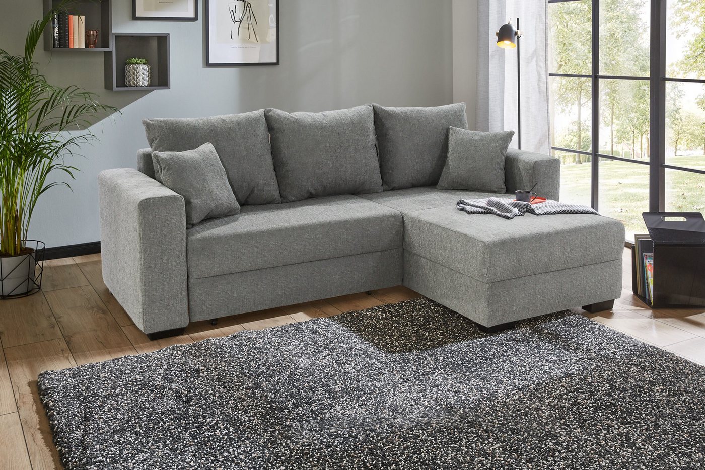 Jockenhöfer Gruppe Ecksofa Elmau, L-Form, Breite 235cm, inkl. Bettfunktion, Bettkasten, Ottomane links/rechts montierbar von Jockenhöfer Gruppe