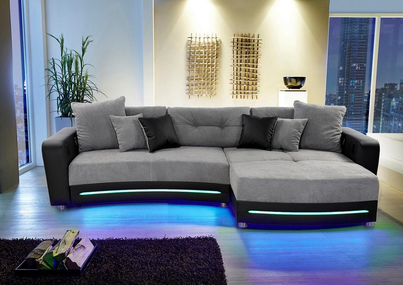 Jockenhöfer Gruppe Ecksofa Laredo L-Form, inklusive RGB-LED-Beleuchtung und Bluetooth-Soundsystem von Jockenhöfer Gruppe