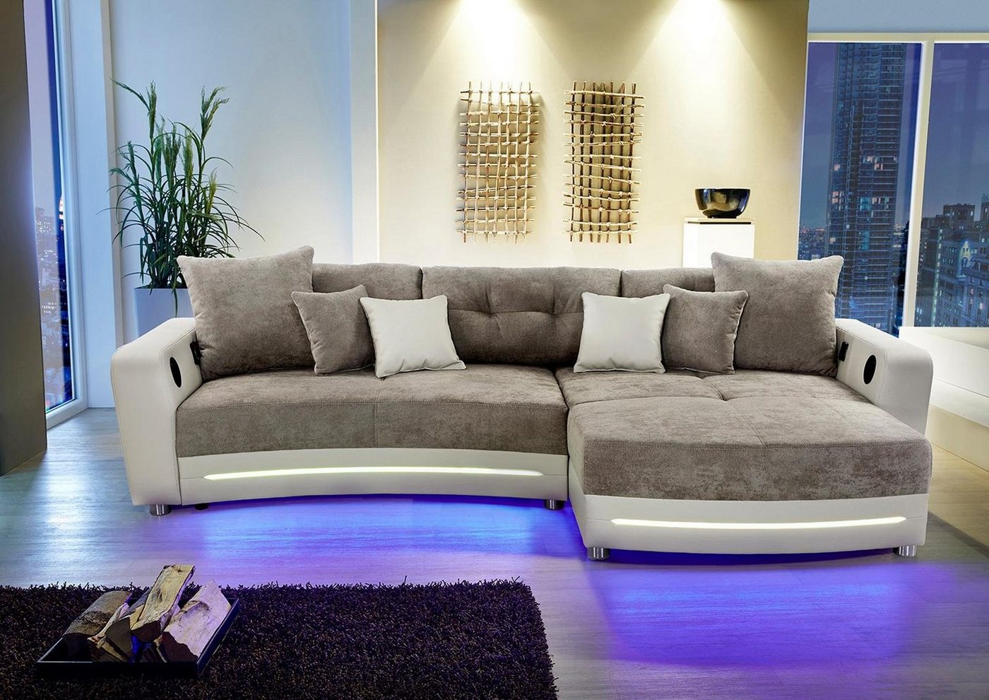 Jockenhöfer Gruppe Ecksofa Laredo L-Form, inklusive RGB-LED-Beleuchtung und Bluetooth-Soundsystem von Jockenhöfer Gruppe