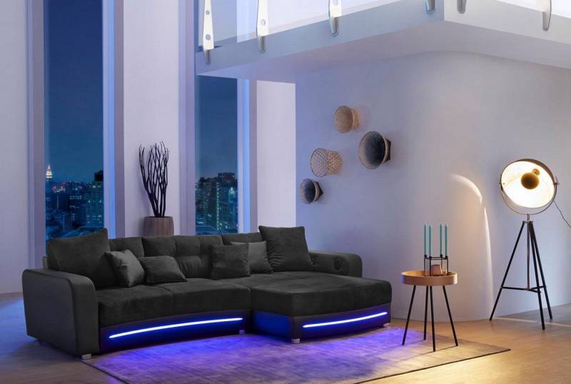 Jockenhöfer Gruppe Ecksofa Laredo L-Form, inklusive RGB-LED-Beleuchtung und Bluetooth-Soundsystem von Jockenhöfer Gruppe