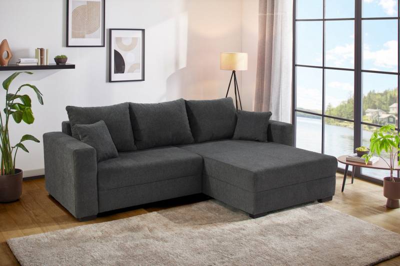 Jockenhöfer Gruppe Ecksofa Elmau XL L-Form, B: 261cm, mit Bettfunktion, Bettkasten & 2 Zierkissen von Jockenhöfer Gruppe