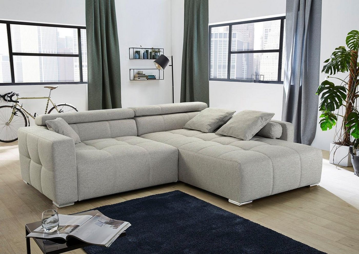 Jockenhöfer Gruppe Ecksofa Salerno L-Form, im Big-Sofa-Style, mit Kopf- bzw. Rückenteilverstellung und Zierkissen Jockenhöfer Gruppe Ecksofa Salerno L-Form, im Big-Sofa-Style, mit Kopf- bzw. Rückenteilverstellung und Zierkissen von Jockenhöfer Gruppe