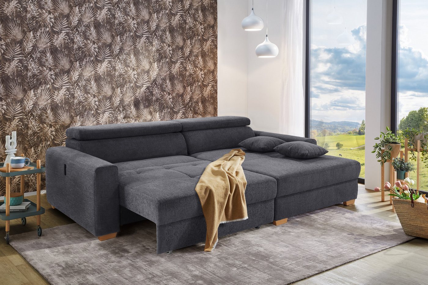 Jockenhöfer Gruppe Ecksofa Slider, L-Form, 140kg Belastbarkeit je Sitzplatz, elektromotorische Sitztiefenverstellung,USB-Ladeports,mit Kopfstützen Jockenhöfer Gruppe Ecksofa Slider, L-Form, 140kg Belastbarkeit je Sitzplatz, elektromotorische Sitztiefenverstellung,USB-Ladeports,mit Kopfstützen von Jockenhöfer Gruppe