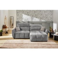 Jockenhöfer Gruppe Ecksofa "Zoom, L-Form, 140kg Belastbarkeit je Sitzplatz", 60cm elektromotorische Sitztiefenverstellung,USB-Ladeports,Kopfstützen von Jockenhöfer Gruppe