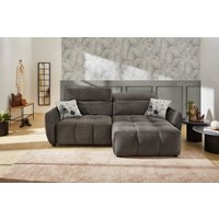 Jockenhöfer Gruppe Ecksofa "Zoom, L-Form, 140kg Belastbarkeit je Sitzplatz", 60cm elektromotorische Sitztiefenverstellung,USB-Ladeports,Kopfstützen von Jockenhöfer Gruppe