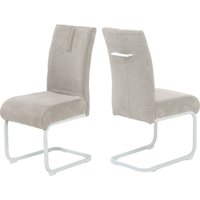 Jockenhöfer Gruppe Freischwinger "Kenny" (Set) 2 Stk.mit Taschenfederkern, Bezugsstoff Cord von Jockenhöfer Gruppe