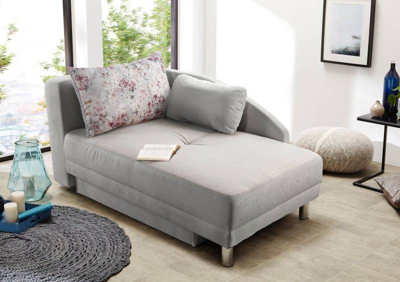Jockenhöfer Gruppe Recamiere Roy, Chaiselongue mit Bettfunktion und Bettkasten, inklusive Federkern von Jockenhöfer Gruppe