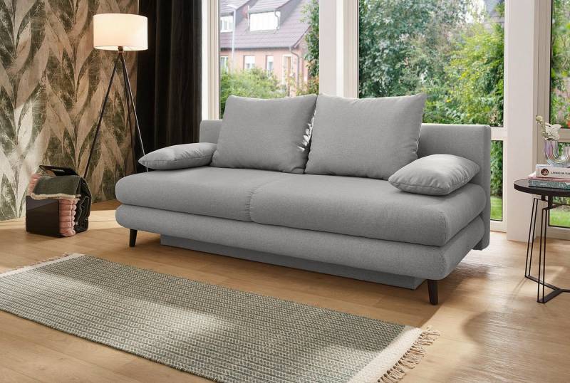 Jockenhöfer Gruppe Schlafsofa Per, mit Gästebettfunktion, inklusive 4 Kissen, Wellenschaumpolsterung und großzügigem Stauraum/Bettkasten von Jockenhöfer Gruppe