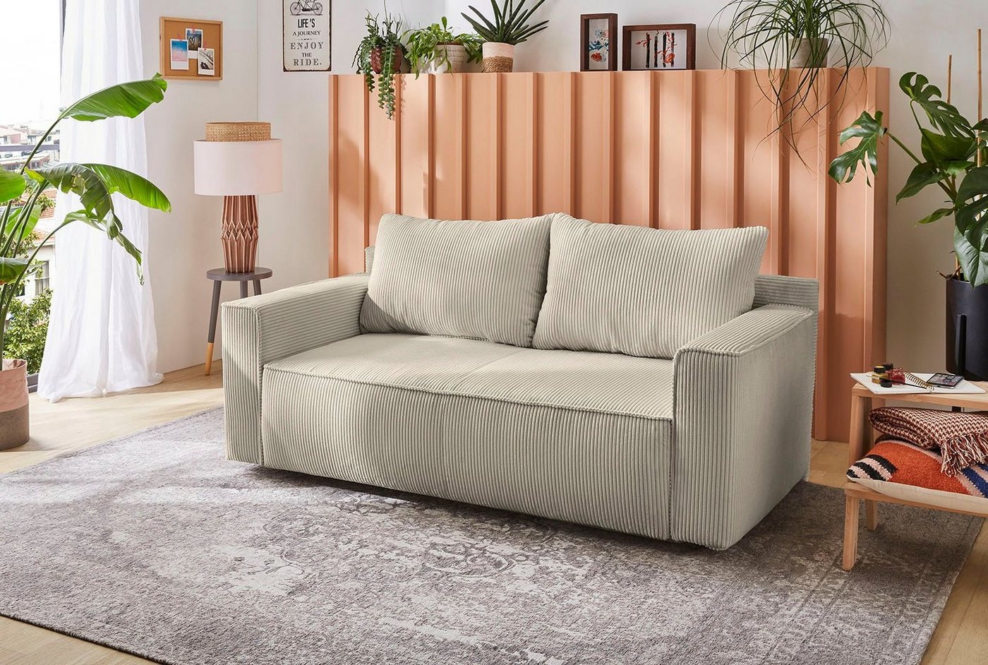 Jockenhöfer Gruppe Schlafsofa Ron, Platzsparendes Sofa mit Gästebettfunktion, Federkernpolsterung von Jockenhöfer Gruppe