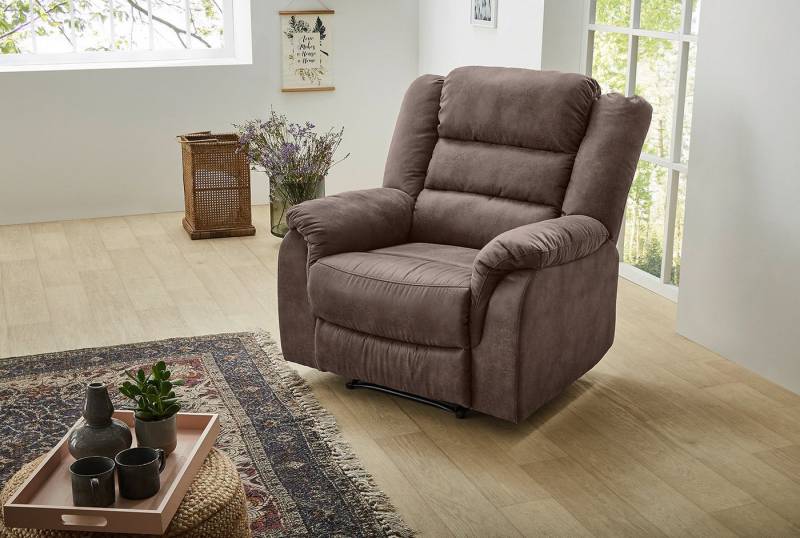 Jockenhöfer Gruppe Sessel Cleveland, mit Liegefunktion durch halbautomatische Relaxfunktion, Federkern von Jockenhöfer Gruppe