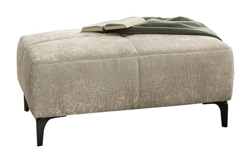 Jockenhöfer Gruppe Sitzhocker SALO, Beige, Chenille, Metallfüße, B 111 x H 45 x T 79 cm von Jockenhöfer Gruppe