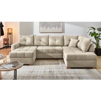 Jockenhöfer Gruppe Wohnlandschaft "Abby, inklusive Bettfunktion" Bettkasten/Stauraum, Ottomane links oder rechts montierbar von Jockenhöfer Gruppe