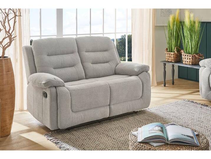 2-Sitzer JOCKENHÖFER GRUPPE Sylt , grau, B:162cm H:103cm T:98cm, Sofas, Mit Liegefunktion durch halbautom. Relaxfunktion, Federkern-Polsterung von Jockenhöfer
