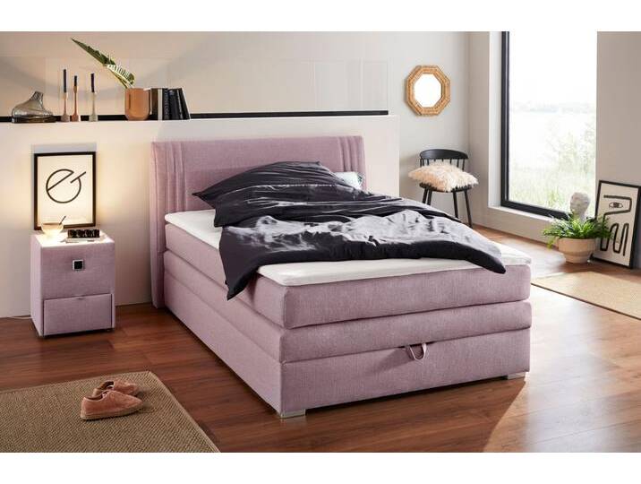 Boxspringbett JOCKENHÖFER GRUPPE  Amira , OTTOs Choice Topseller, mit Bettkasten und Topper , rosa (rosè 313, 05), B:154cm L:217cm, Bezug: 100% Polyester, Topper und Matratzenspiegel: 100% Polyester, Komplettbetten, erhältlich in den Breiten 120,140 & 180cm von Jockenhöfer