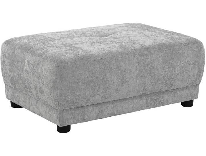 Hocker JOCKENHÖFER GRUPPE Loggia , weiß, neutral, B:110cm H:47cm T:78cm, Korpus: 100% Polyester, Hocker, Mit Wellenfederung, Steppnähte, kuscheliger Chenillestoff von Jockenhöfer