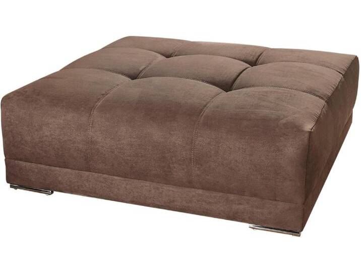 Hocker JOCKENHÖFER GRUPPE Moldau XXL, B: 120 cm , braun, B:120cm H:39cm T:120cm, Luxus-Microfaser ALCATOP (100% Polyester);Feinstruktur (100% Polyester), Hocker, Mega-Hocker im XXL-Format von Jockenhöfer