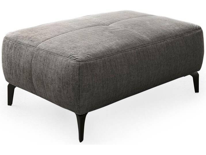 Hocker JOCKENHÖFER GRUPPE Salo , grau (dunkelgrau), B:114cm T:81cm, Hocker, im Retrolook mit Wellenunterfederung und frei im Raum stellbar von Jockenhöfer