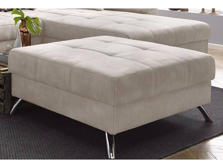 Hocker, 103x86 cm, Luxus-Microfaser, Braun, Polsterhocker, Klassisch, Jockenhöfer von Jockenhöfer