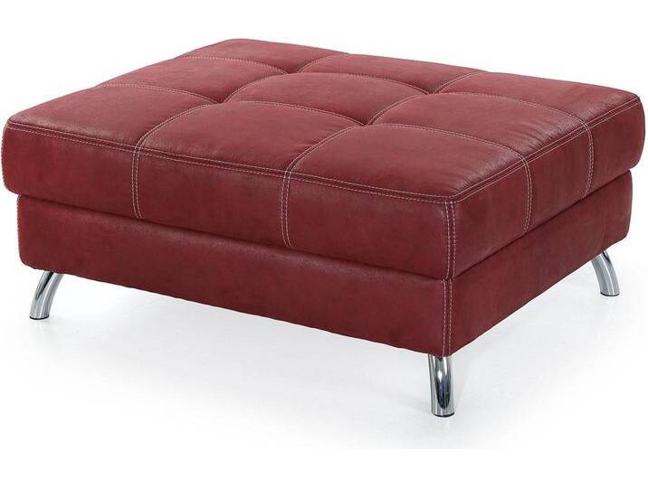 Hocker JOCKENHÖFER GRUPPE San Francisco , rot, B:103cm H:45cm T:86cm, Luxus-Microfaser in Antiklederoptik (100% Polyester);Luxus-Microfaser ALCATOP (100% Polyester);Microfaser PRIMABELLE (100% Polyester), Hocker, Polsterhocker von Jockenhöfer