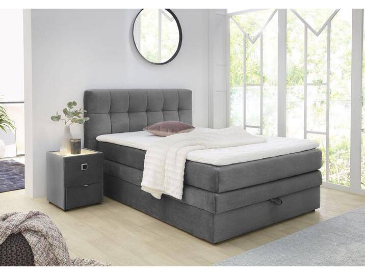 Jockenhöfer Boxspringbett Amy in Stoff grau ca. 140 x 200 cm Jockenhöfer Boxspringbett Amy in Stoff grau ca. 140 x 200 cm von Jockenhöfer