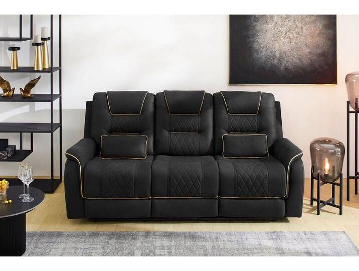 Jockenhöfer Gruppe 3-Sitzer Nevada, mit Liegefunktion, durch halbautomatische Relaxfunktion, TTFK-Polsterung, schwarz Jockenhöfer Gruppe 3-Sitzer Nevada, mit Liegefunktion, durch halbautomatische Relaxfunktion, TTFK-Polsterung, schwarz von Jockenhöfer