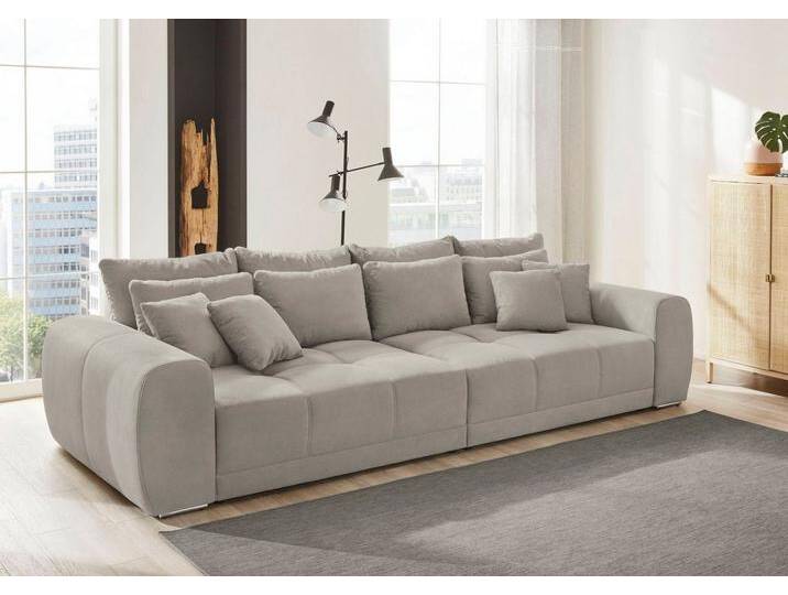 Jockenhöfer Gruppe Big-Sofa Moldau XXL, B: 306 cm, Mega-Sofa, mit Federkern & 4 Zierkissen, grau Jockenhöfer Gruppe Big-Sofa Moldau XXL, B: 306 cm, Mega-Sofa, mit Federkern & 4 Zierkissen, grau von Jockenhöfer
