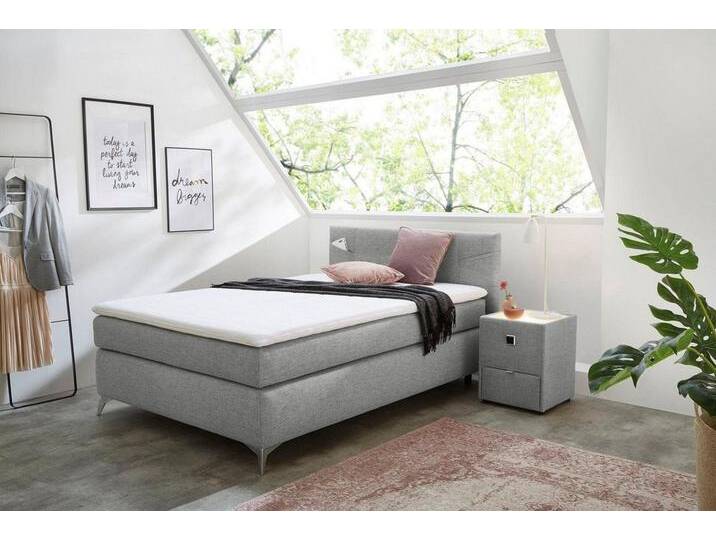 Jockenhöfer Gruppe Boxspringbett Nora erhältlich in den Größen 100,120 & 140cm, mit Topper und höhenvariablem Kopfteil, grau, grau 369/09 Jockenhöfer Gruppe Boxspringbett Nora erhältlich in den Größen 100,120 & 140cm, mit Topper und höhenvariablem Kopfteil, grau, grau 369/09 von Jockenhöfer