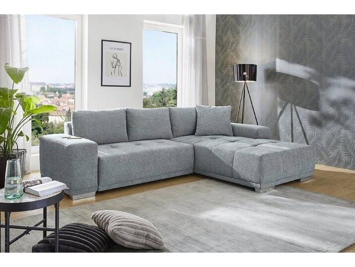 Jockenhöfer Gruppe Ecksofa Luciano L-Form mit induktiver Lademöglichkeit, USB-A & USB-C Ladeport, Bettkasten/Stauraum, rechts/links montierbar, große Liegefläche von Jockenhöfer
