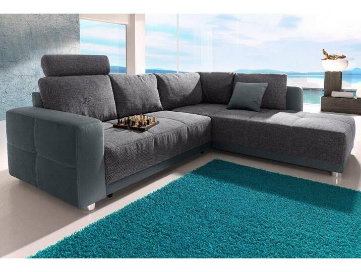 Jockenhöfer Gruppe Ecksofa Orlando L-Form, mit Bettfunktion, Bettkasten und Federkern, mit 1 oder 3 Kopfstützen, grau, mit 1 Kopfstütze Jockenhöfer Gruppe Ecksofa Orlando L-Form, mit Bettfunktion, Bettkasten und Federkern, mit 1 oder 3 Kopfstützen, grau, mit 1 Kopfstütze von Jockenhöfer